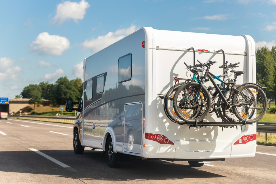 Campervan on the road